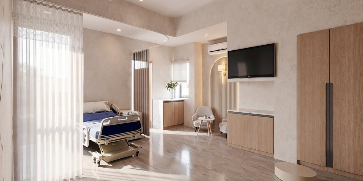 Labour and delivery room at Arkkaya Women's Hospital, Visnagar